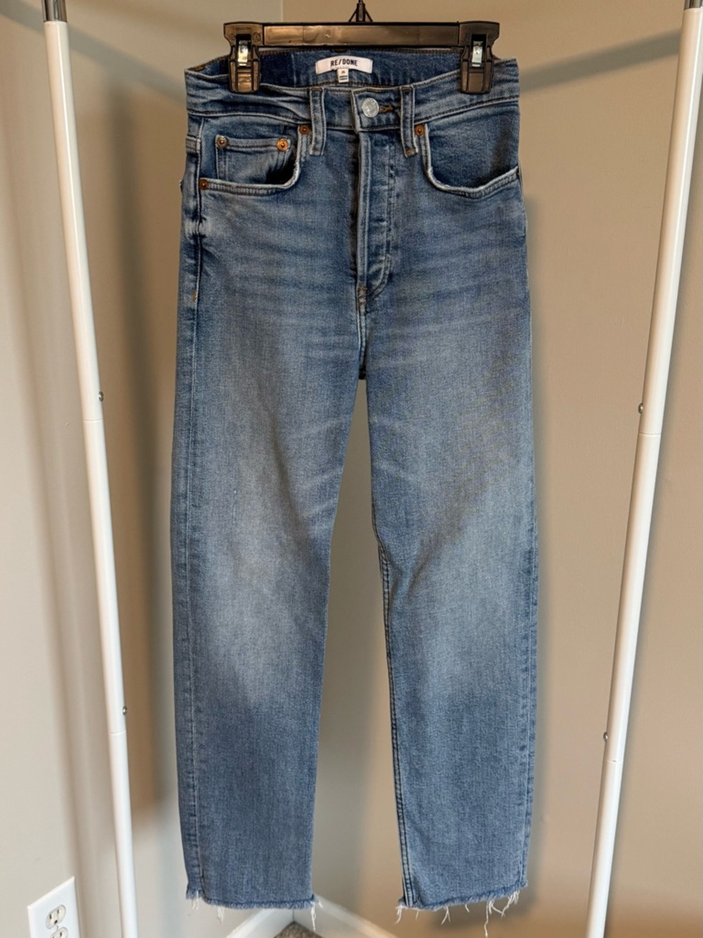 Re/Done Light Blue Straight Jeans